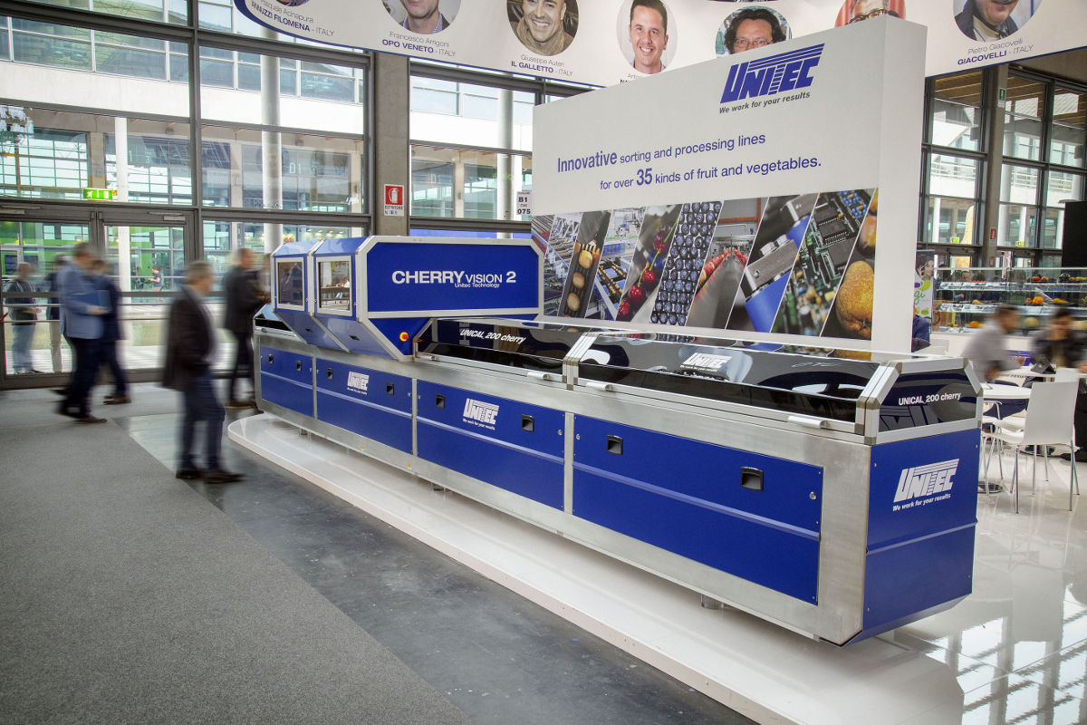 Unitec Cherry Vision 2: machine de calibrage pour les cerises